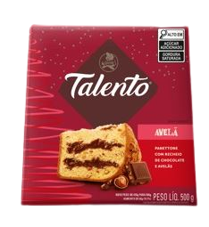 PANETTONE NESTLE GAROTO TALENTO AVELA 500G