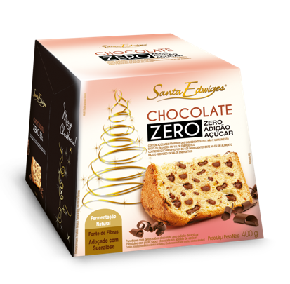 PANETTONE SANTA EDWIGES ZERO ACUCAR GOTAS CHOCOLATE 400G