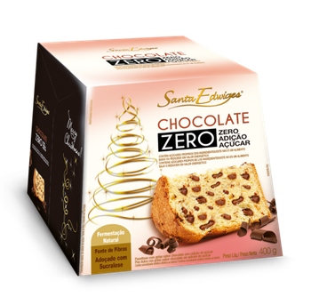PANETTONE SANTA EDWIGES ZERO ACUCAR GOTAS CHOCOLATE 400G