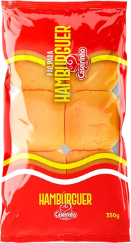 PAO CASEIRINHO HAMBURGUER 350G