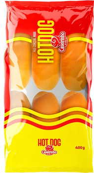 PAO CASEIRINHO HOT DOG C/6 400G