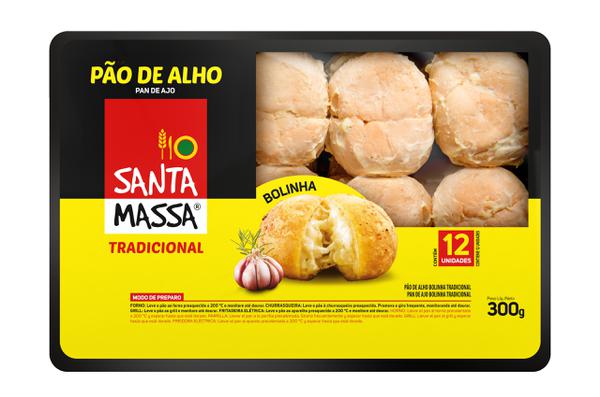 PAO DE ALHO SANTA MASSA TRADICIONAL BOLINHA 300G