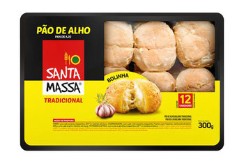 PAO DE ALHO SANTA MASSA TRADICIONAL BOLINHA 300G