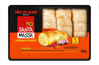 PAO DE ALHO SANTA MASSA LEVEMENTE PICANTE 400G