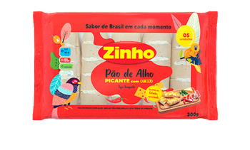 PAO DE ALHO ZINHO PICANTE C/QUEIJO 300G
