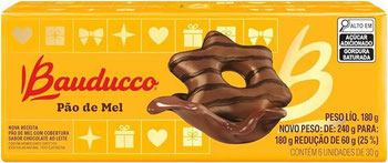 PAO DE MEL BAUDUCCO CHOCOLATE AO LEITE 180G