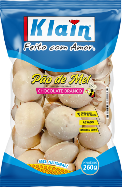 PAO DE MEL KLAIN CHOCOLATE BRANCO 260G