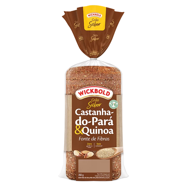 PAO WICKBOLD GRAO CASTANHA/QUINOA 500G