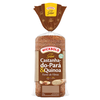 PAO WICKBOLD GRAO CASTANHA/QUINOA 500G