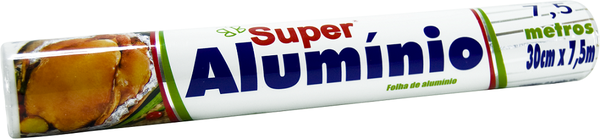 PAPEL ALUMINIO SUPER ALUMINIO 30CMX7,5M