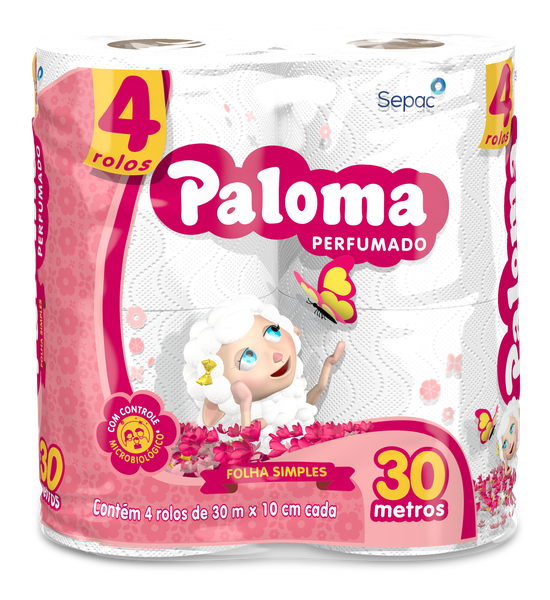 PAPEL HIGIENICO PALOMA PERFUMADO 30MT C/4