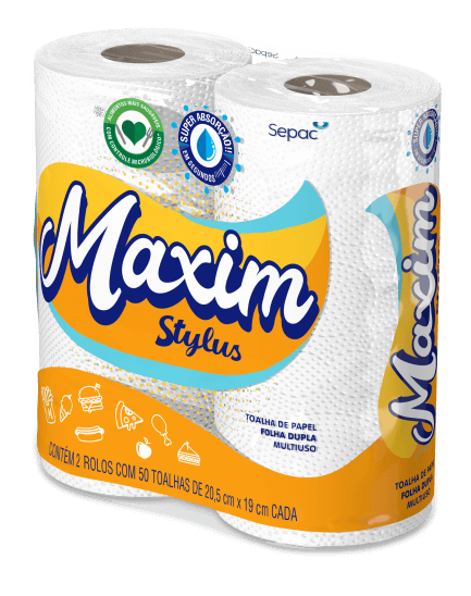 PAPEL TOALHA MAXIM STYLUS C/2