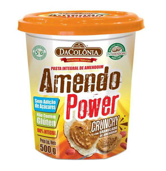 PASTA DACOLONIA AMENDOIM AMENDO POWER CRUNCHY 500G