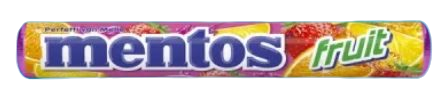 PASTILHA MENTOS FRUIT C/14 37,5G