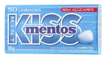 PASTILHA MENTOS KISS MINT 35G