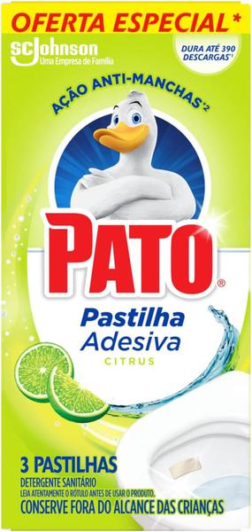 PASTILHA SANITARIA PATO CITRUS OFERTA ESPECIAL C/3