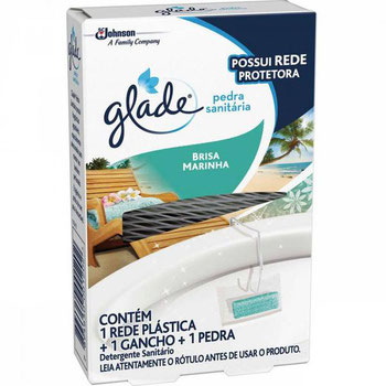 PEDRA SANITARIA GLADE BRISA MARINHA REDE+GANCHO+PEDRA