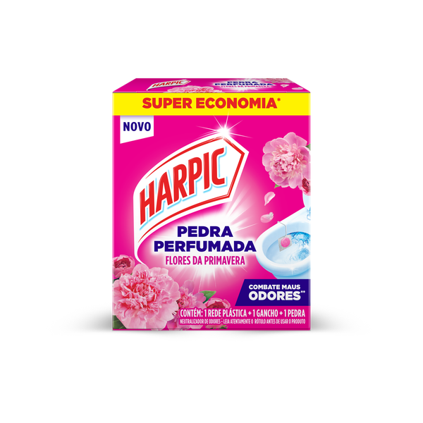PEDRA SANITARIA HARPIC FLORES DA PRIMAVERA REDE+GANCHO+PEDRA