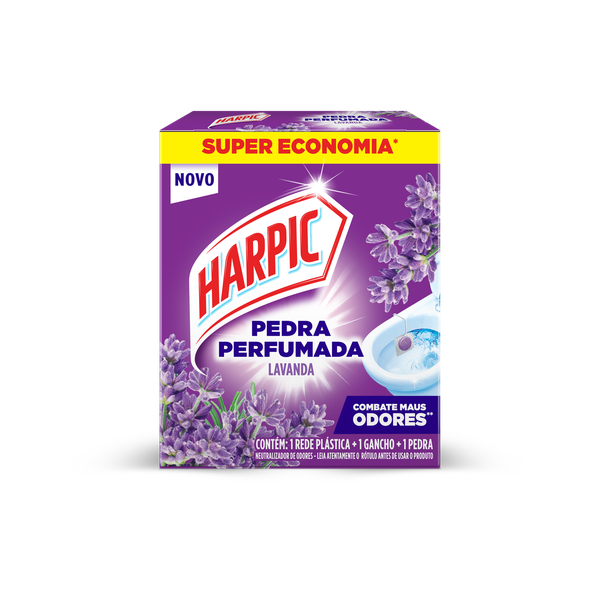 PEDRA SANITARIA HARPIC LAVANDA REDE+GANCHO+PEDRA