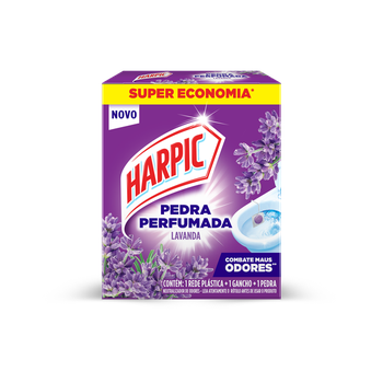 PEDRA SANITARIA HARPIC LAVANDA REDE+GANCHO+PEDRA