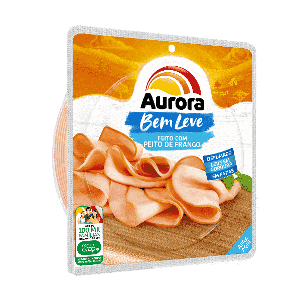 PEITO DE FRANGO FATIADO AURORA 180G