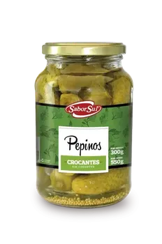 PEPINO EM CONSERVA SABOR SUL 300G