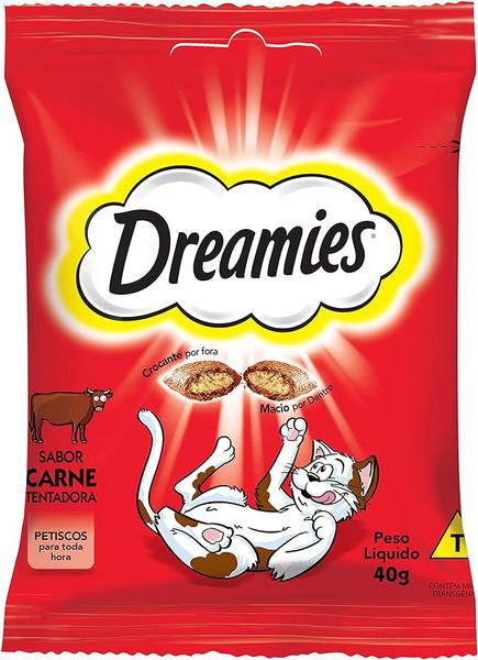 PETISCOS DREAMIES P/GATOS CARNE 40G