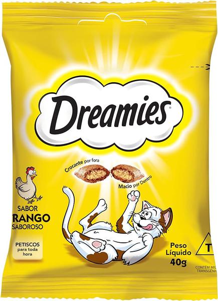 PETISCOS DREAMIES P/GATOS FRANGO 40G