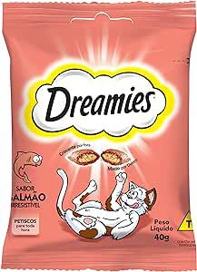 PETISCOS DREAMIES P/GATOS SALMAO 40G