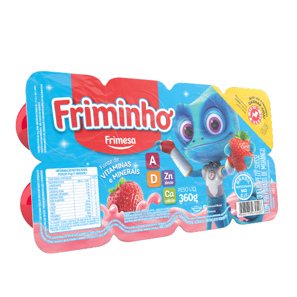 PETIT SUISSE FRIMESA FRIMINHO MORANGO 360G
