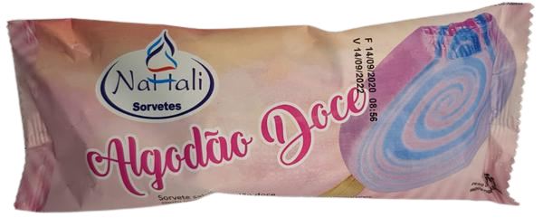 PICOLE NATTALI ALGODAO DOCE 65G