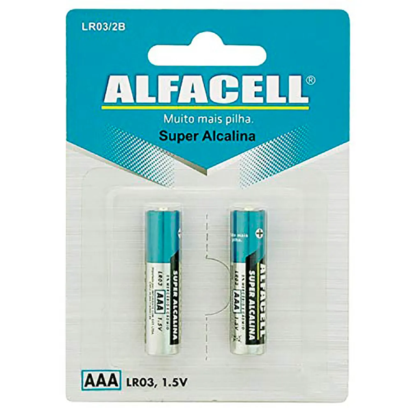PILHA ALFACELL ALCALINA AAA C/2 REF.LR3/2B