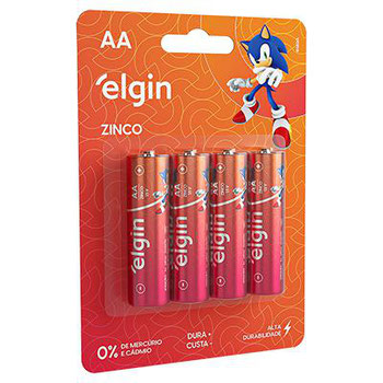 PILHA ELGIN ZINCO AA C/4 REF.82184