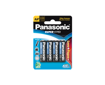PILHA PANASONIC SUPER HYPER AA8 LEVE+ PAGUE- C/8