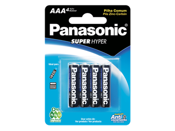 PILHA PANASONIC ULTRA HYPER AAA4 PALITO C/4