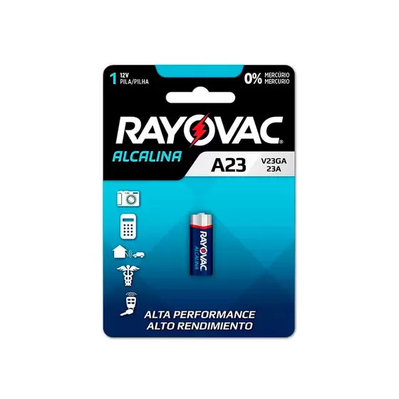 PILHA RAYOVAC ALCALINA 12V V23GA REF.40305