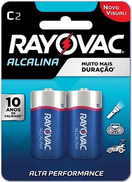 PILHA RAYOVAC ALCALINA C2 C/2