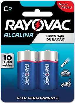 PILHA RAYOVAC ALCALINA C2 C/2