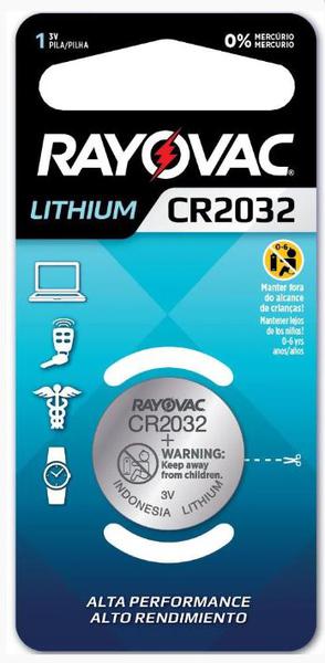 PILHA RAYOVAC LITHIUM CR2032
