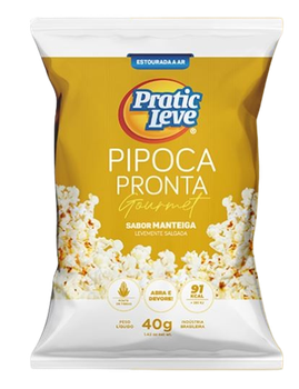 PIPOCA PRATIC LEVE GOURMET MANTEIGA 40G