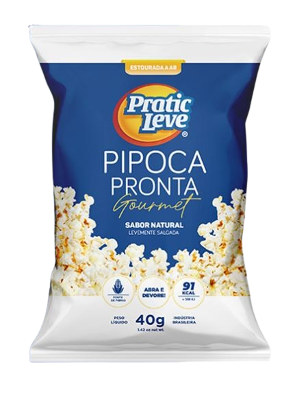 PIPOCA PRATIC LEVE GOURMET NATURAL 40G