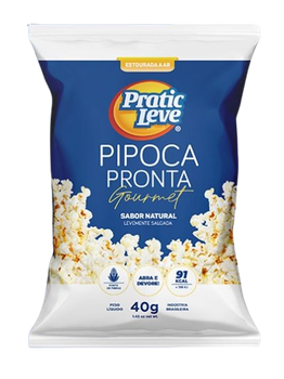 PIPOCA PRATIC LEVE GOURMET NATURAL 40G