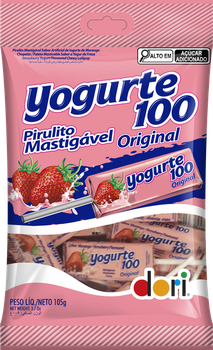 PIRULITO DORI YOGURTE 100 MASTIGAVEL ORIGINAL 105G