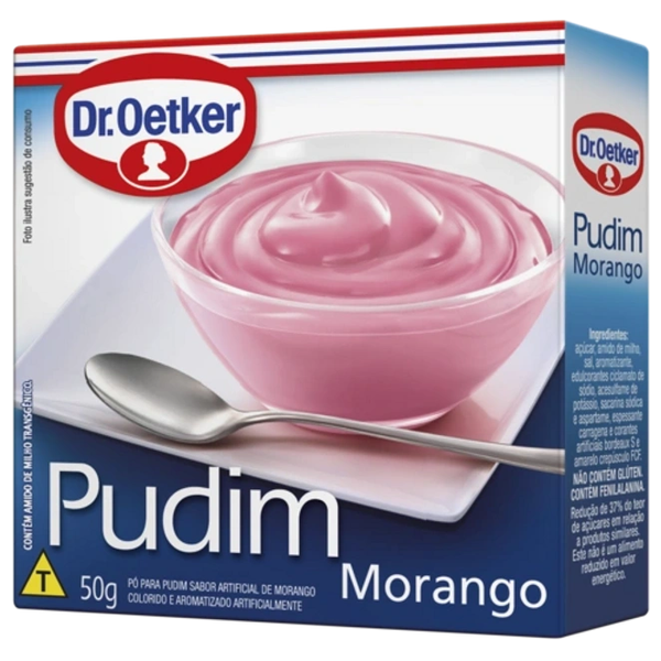 PO P/PUDIM DR.OETKER MORANGO 50G