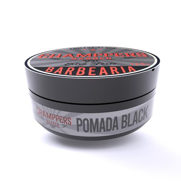 POMADA MODELADORA CHAMPPERS BARBER BLACK 130G