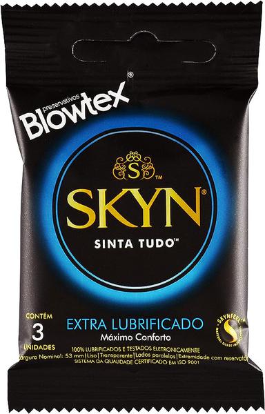 PRESERVATIVO BLOWTEX SKIN EXTRA LUBRIFICADO C/3