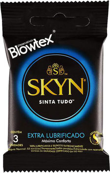 PRESERVATIVO BLOWTEX SKIN EXTRA LUBRIFICADO C/3