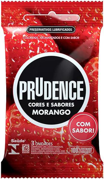 PRESERVATIVO PRUDENCE MORANGO C/3