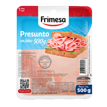 PRESUNTO FRIMESA COZIDO FATIADO 500G