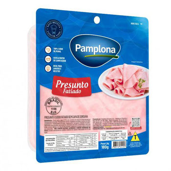 PRESUNTO PAMPLONA COZIDO S/CAPA FATIADO 180G